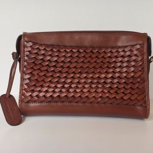 Etienne Aigner: Leather Woven Shoulder Purse
